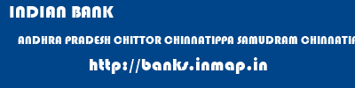 INDIAN BANK  ANDHRA PRADESH CHITTOR CHINNATIPPA SAMUDRAM CHINNATIPPASAMUDRAM  banks information 